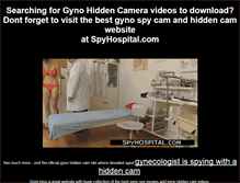 Tablet Screenshot of gynohiddencam.com